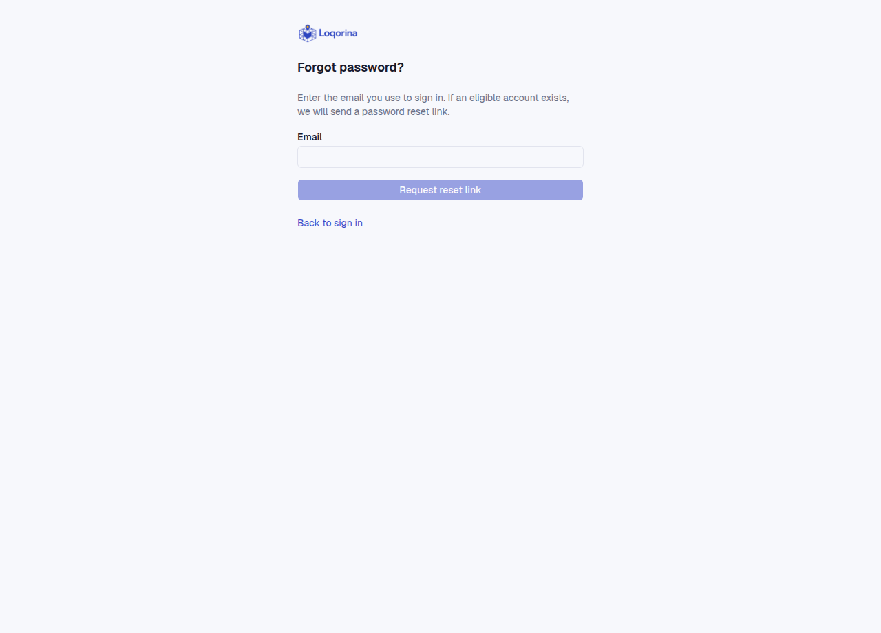 Reimpostare una password dimenticata